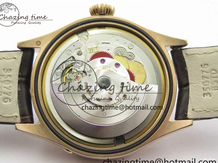 MiroTime 0320 Cellini 50535 Moonphase RG GMF Best Edition White Dial on Brown Leather Strap A Lightweight 2634